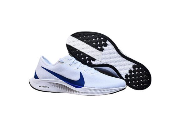 ⁦נעלי נייק-NIKE AIR ZOOM PEGASUS 36 - White & Blue Logo⁩ – תמונה ⁦2⁩