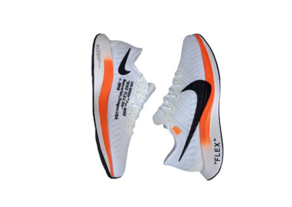 ⁦נעלי נייק-NIKE AIR ZOOM PEGASUS 36 - White & ORG⁩ – תמונה ⁦3⁩