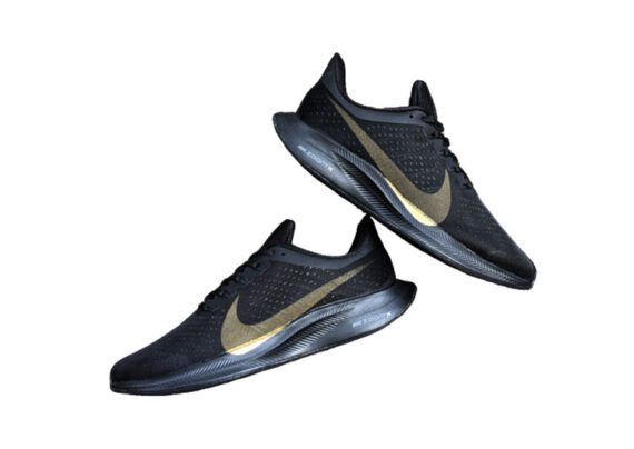 ⁦נעלי נייק-Nike Zoom Pegasus 35 Black-Golden⁩ – תמונה ⁦3⁩