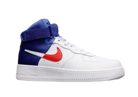 נעלי נייק-Nike air force 1 high WHITE-BLUE-RED