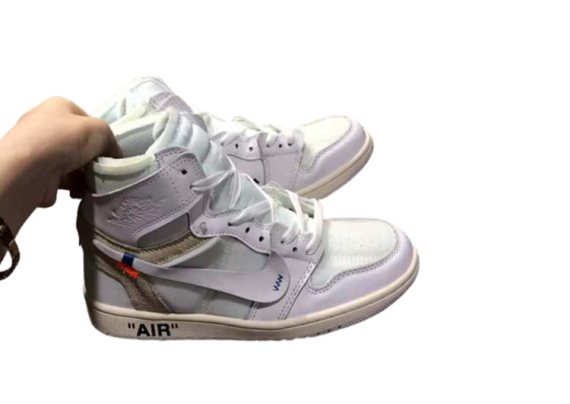 ⁦נעלי נייק-Nike air force 1 high WHITE-CREAM⁩ – תמונה ⁦4⁩