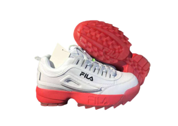 ⁦נעלי פילה-Fila Disruptor 2 Premium Athletic Shoes-WHITE-MAHOGANY⁩ – תמונה ⁦6⁩