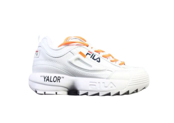 נעלי פילה-Fila Disruptor 2 Premium Athletic Shoes-WHITE-SEA BUCKTHORN