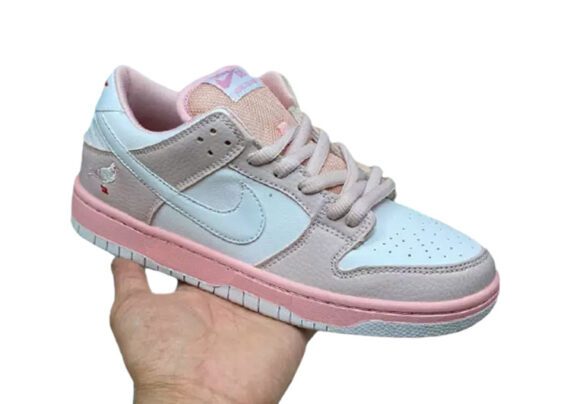 נעליי נייק-NIKE SB DUNK LOW PRO QS - Lavender & Ghost