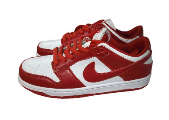 נעליי נייק-NIKE SB DUNK LOW PRO QS - Mexican Red & White