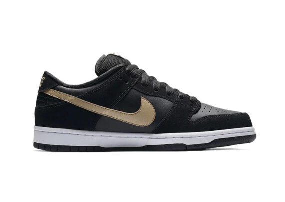 ⁦נעליי נייק-NIKE SB DUNK LOW PRO QS - Sandrift - Black & White⁩ – תמונה ⁦3⁩