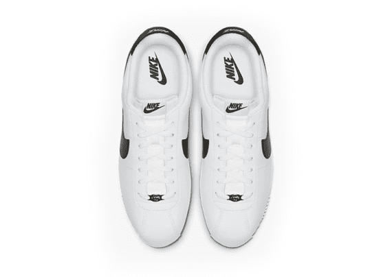 ⁦נעלי נייק-Nike Classic Cortez - White & Black Logo⁩ – תמונה ⁦3⁩