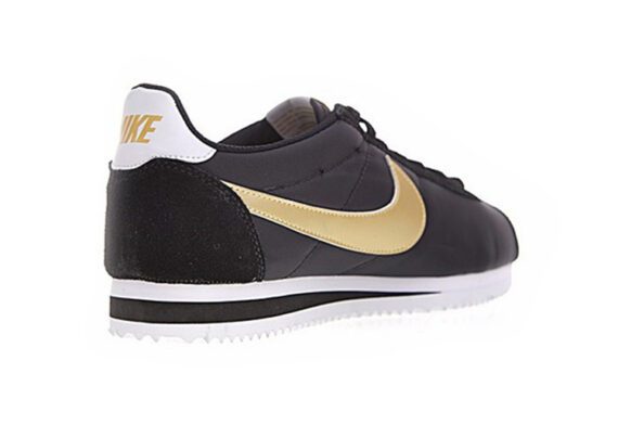 ⁦נעלי נייק-Nike Classic Cortez - Black_Metallic_Gold_Multiple⁩ – תמונה ⁦3⁩