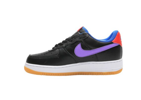 נעלי נייק -Nike Air Force 1 Low BLACK-MEDIUM PURPLE