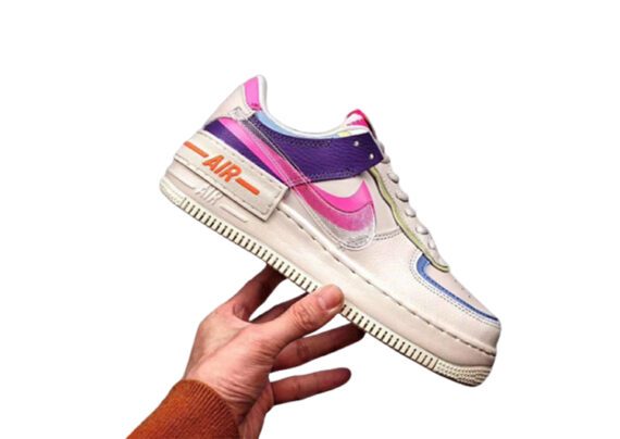 ⁦נעלי נייק -Nike Air Force 1 Low Blue Diamond-Brilliant Rose⁩ – תמונה ⁦2⁩