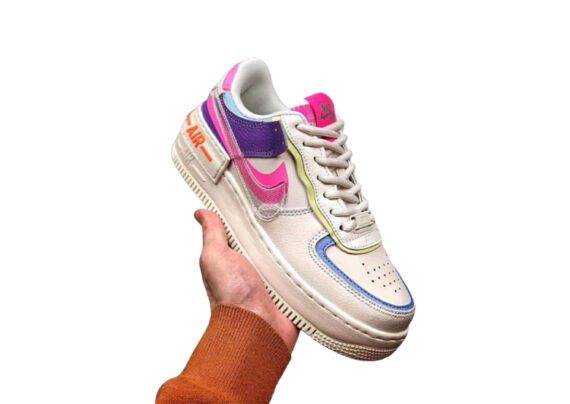 נעלי נייק -Nike Air Force 1 Low Blue Diamond-Brilliant Rose