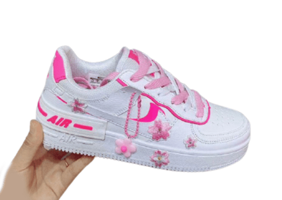 נעלי נייק-Nike Air Force 1 Low Concrete Violet Red