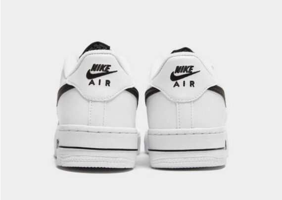 ⁦נעלי נייק-Nike Air Force 1 Low BLACK WHITE⁩ – תמונה ⁦3⁩