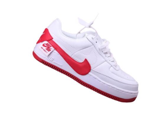 ⁦נעלי נייק -Nike Air Force 1 Low WHITE- CARDINAL⁩ – תמונה ⁦2⁩