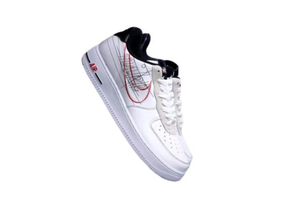 ⁦נעלי נייק -Nike Air Force 1 Low WHITE SMOKE⁩ – תמונה ⁦10⁩