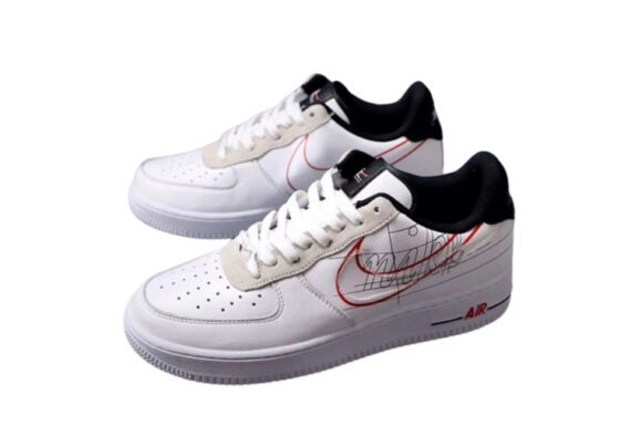 ⁦נעלי נייק -Nike Air Force 1 Low WHITE SMOKE⁩ – תמונה ⁦3⁩