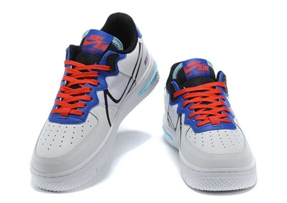 ⁦נעלי נייק -Nike Air Force 1 Low - White Blue & Red⁩ – תמונה ⁦3⁩