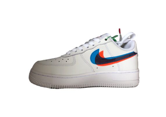 ⁦נעלי נייק -Nike Air Force 1 Low White-Red⁩ – תמונה ⁦6⁩