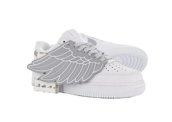 ⁦נעלי נייק -Nike Air Force 1 Low White-Spun Pearl⁩ – תמונה ⁦7⁩