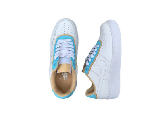 ⁦נעלי נייק -Nike Air Force 1 Low white-Summer Sky⁩ – תמונה ⁦4⁩