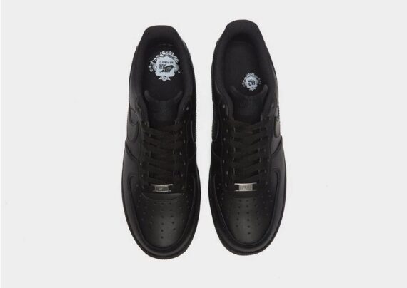 ⁦נעלי נייק-Nike Air Force 1 Low BLACK⁩ – תמונה ⁦5⁩