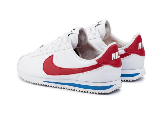 ⁦נעלי נייק-Nike Classic Cortez - White Blue & Red⁩ – תמונה ⁦3⁩