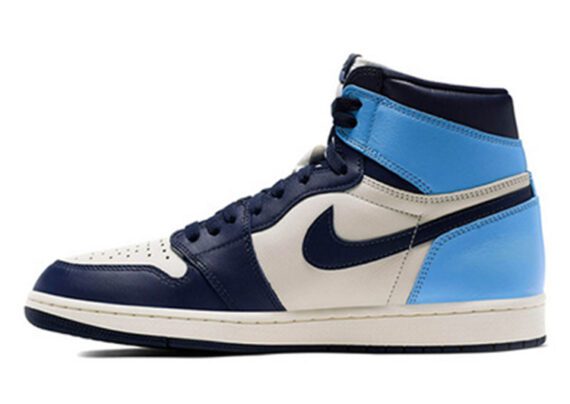 נעלי נייק-Nike Air Jordan 1 High BLUE Dark Coral