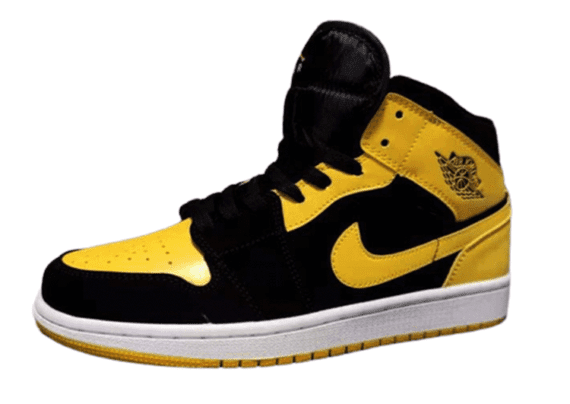 נעלי נייק-Nike Air Jordan 1 High Black - Yellow