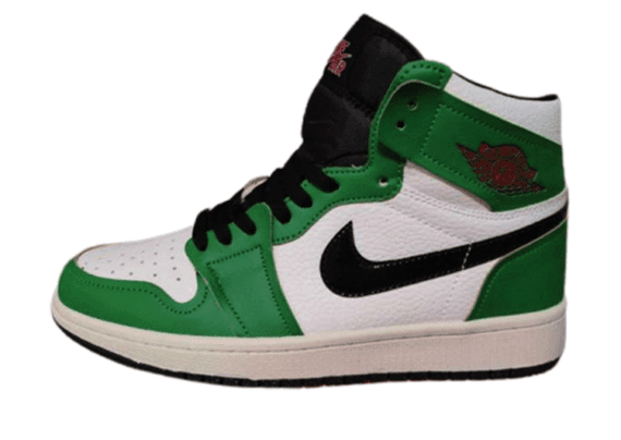 נעלי נייק-Nike Air Jordan 1 High White - Green