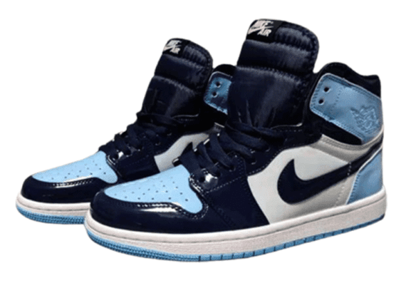 ⁦נעלי נייק-Nike Air Jordan 1 High White With Nave - Sky Blue⁩ – תמונה ⁦3⁩