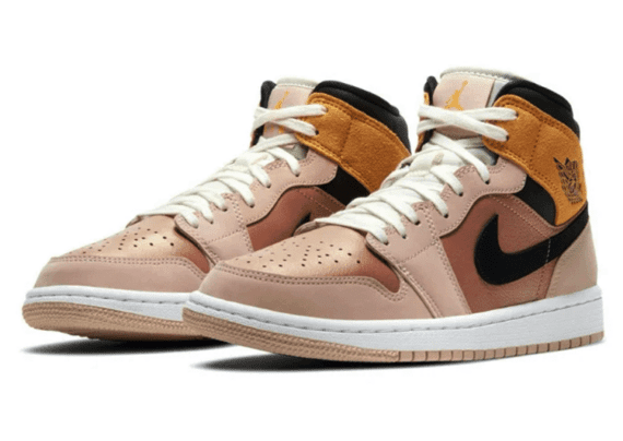 ⁦נעלי נייק-Nike Air Jordan 1 Mid Particle Beige⁩ – תמונה ⁦2⁩