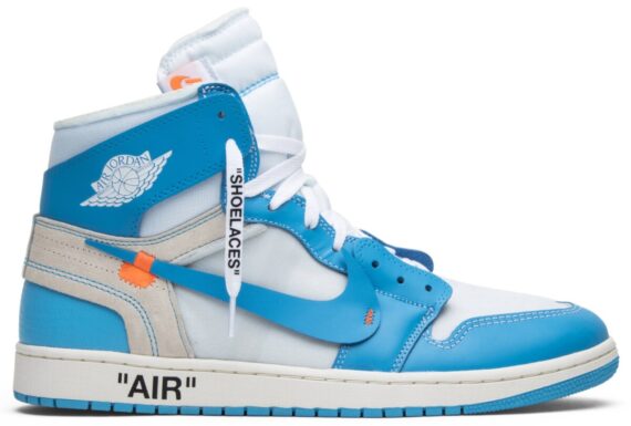 נייק ג'ורדן-AIR JORDAN 1 RETRO HIGH OFF-WHITE UNIVERSITY BLUE