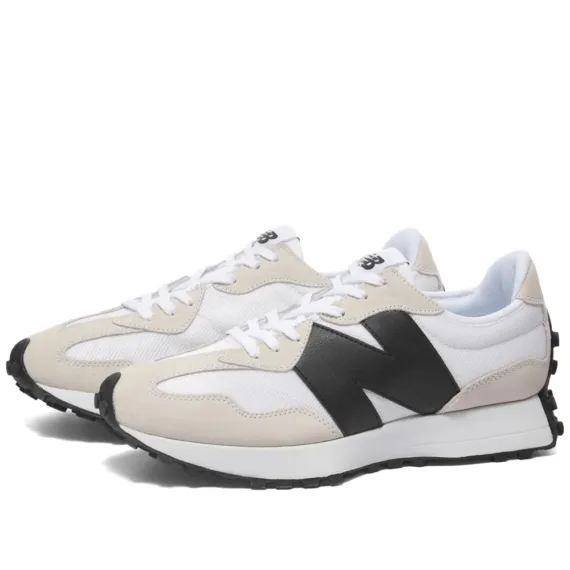 ⁦סניקרס ניו באלאנס NEW BALANCE 327 WHITE BLACK⁩ – תמונה ⁦2⁩