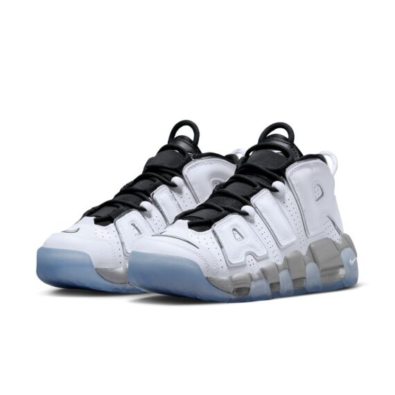 ⁦נייק אפטמפו סניקרס לגברים NIKE AIR MORE UPTEMPO '96 WHITE GREY⁩ – תמונה ⁦3⁩