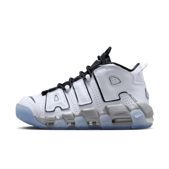 ⁦נייק אפטמפו סניקרס לגברים NIKE AIR MORE UPTEMPO '96 WHITE GREY⁩ – תמונה ⁦4⁩