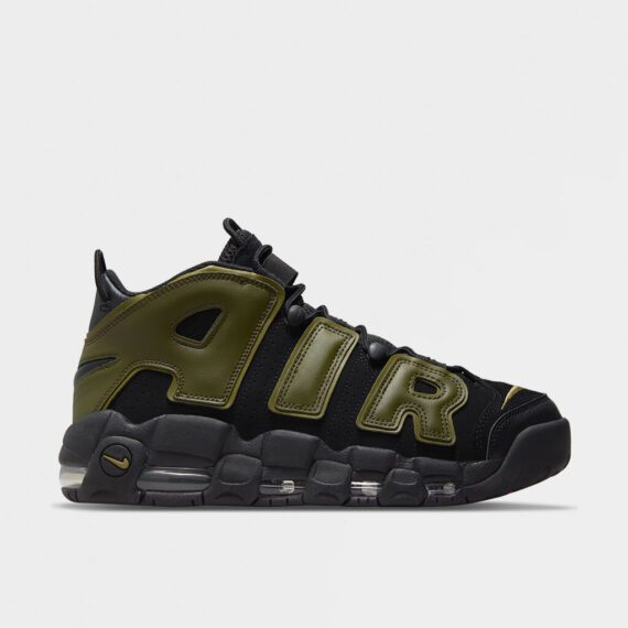 נייק אפטמפו סניקרס לגברים NIKE AIR MORE UPTEMPO '96 OLIVE BLACK