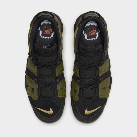 ⁦נייק אפטמפו סניקרס לגברים NIKE AIR MORE UPTEMPO '96 OLIVE BLACK⁩ – תמונה ⁦3⁩