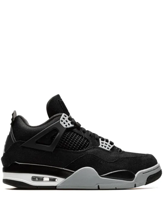 NIKE Air Jordan 4 “Black Canvas” sneakers