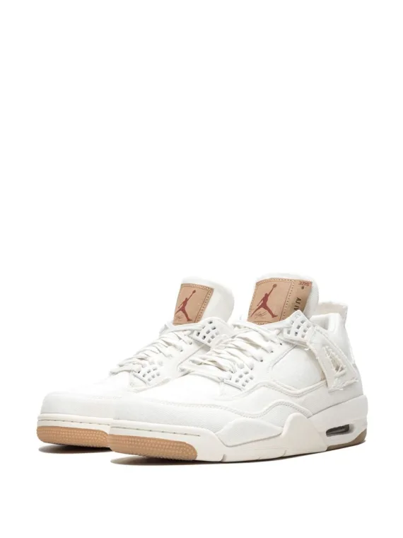 ⁦NIKE Air Jordan 4 Retro Levis NRG white denim⁩ – תמונה ⁦2⁩