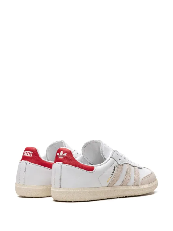 ⁦נעלי אדידס סמבה- Samba "Kith Classics Program White Red" sneakers⁩ – תמונה ⁦3⁩