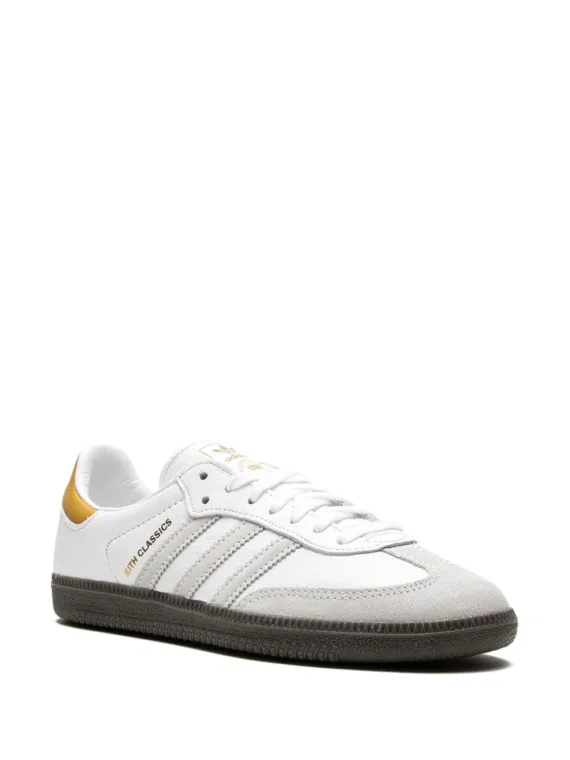 ⁦נעלי אדידס סמבה- x Kith Samba “White/Grey/Gold” sneakers⁩ – תמונה ⁦2⁩