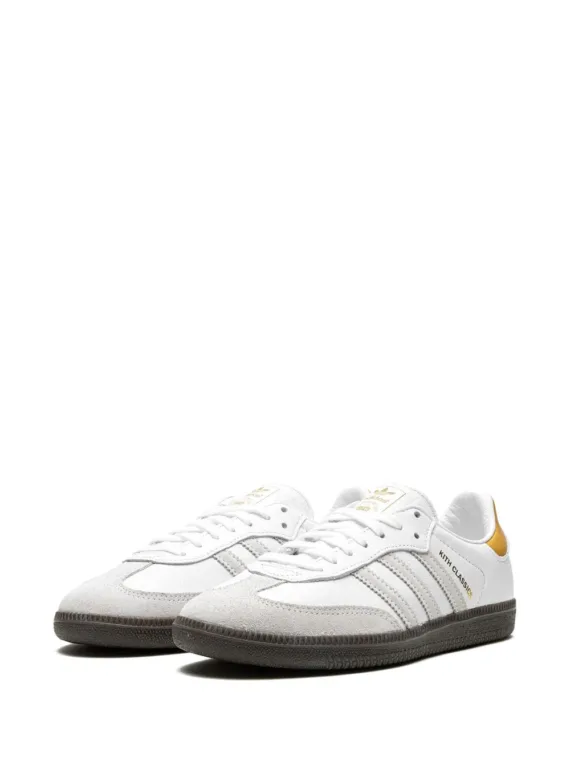 ⁦נעלי אדידס סמבה- x Kith Samba “White/Grey/Gold” sneakers⁩ – תמונה ⁦4⁩