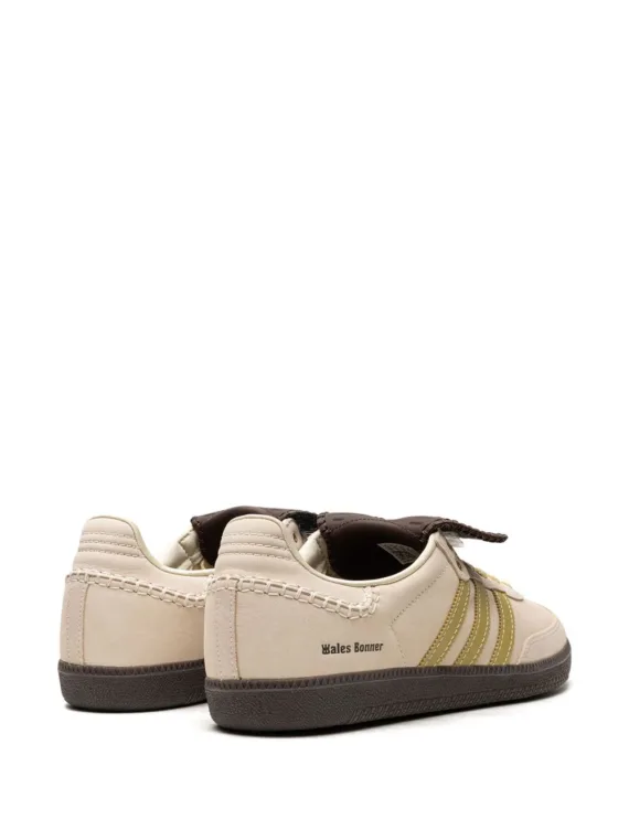 ⁦נעלי אדידס סמבה- x Wales Bonner Samba "Cream/ Yellow" sneakers⁩ – תמונה ⁦3⁩