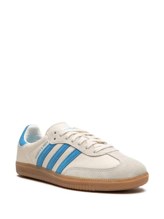 ⁦נעלי אדידס סמבה- x Sporty and Rich Samba "Cream Blue" sneakers⁩ – תמונה ⁦2⁩