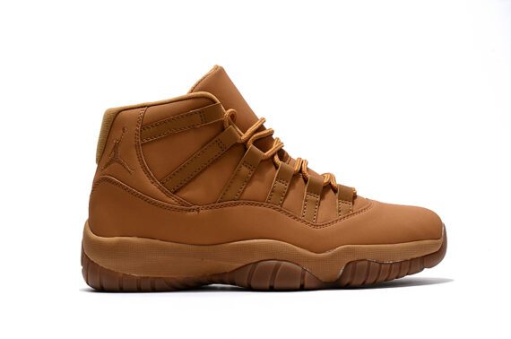 NIKE Air Jordan 11 Retro "Wheat" Ginger/Gum Yellow Shoes