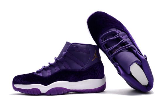 ⁦NIKE  Air Jordan 11 PRM Velvet Heiress Royal Purple Basketball Men⁩ – תמונה ⁦3⁩