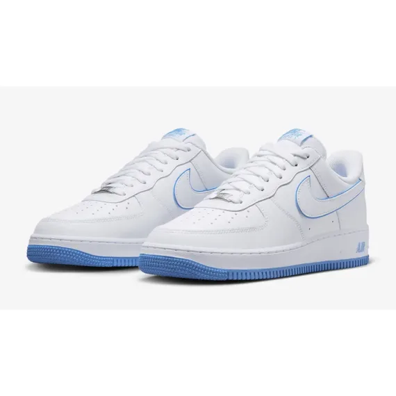 ⁦נעלי נייק-Nike Air Force 1 Low Outline White University Blue⁩ – תמונה ⁦2⁩