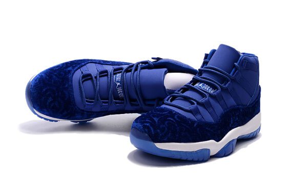 ⁦NIKE AIR JORDAN 11 “BLUE VELVET” ROYAL BLUE-WHITE FOR MEN AND WOMEN⁩ – תמונה ⁦4⁩