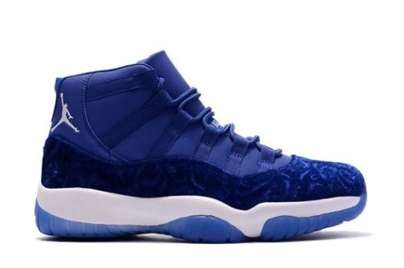 NIKE AIR JORDAN 11 “BLUE VELVET” ROYAL BLUE-WHITE FOR MEN AND WOMEN