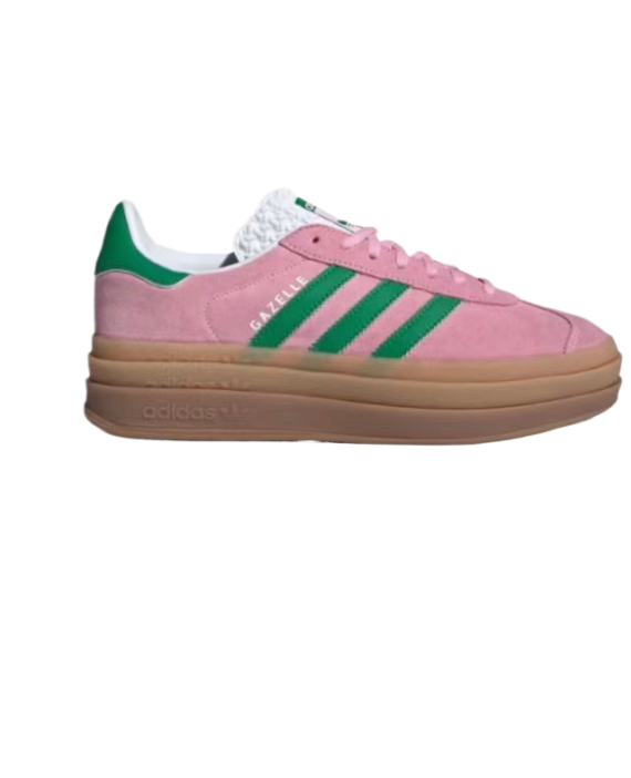 ⁦אדידס גאזל- ADIDAS GAZELLE BOLD SHOES Pink/Green⁩ – תמונה ⁦6⁩